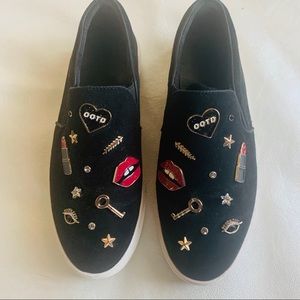 Aldo Size 8 Gently Used Slip Ons Suede